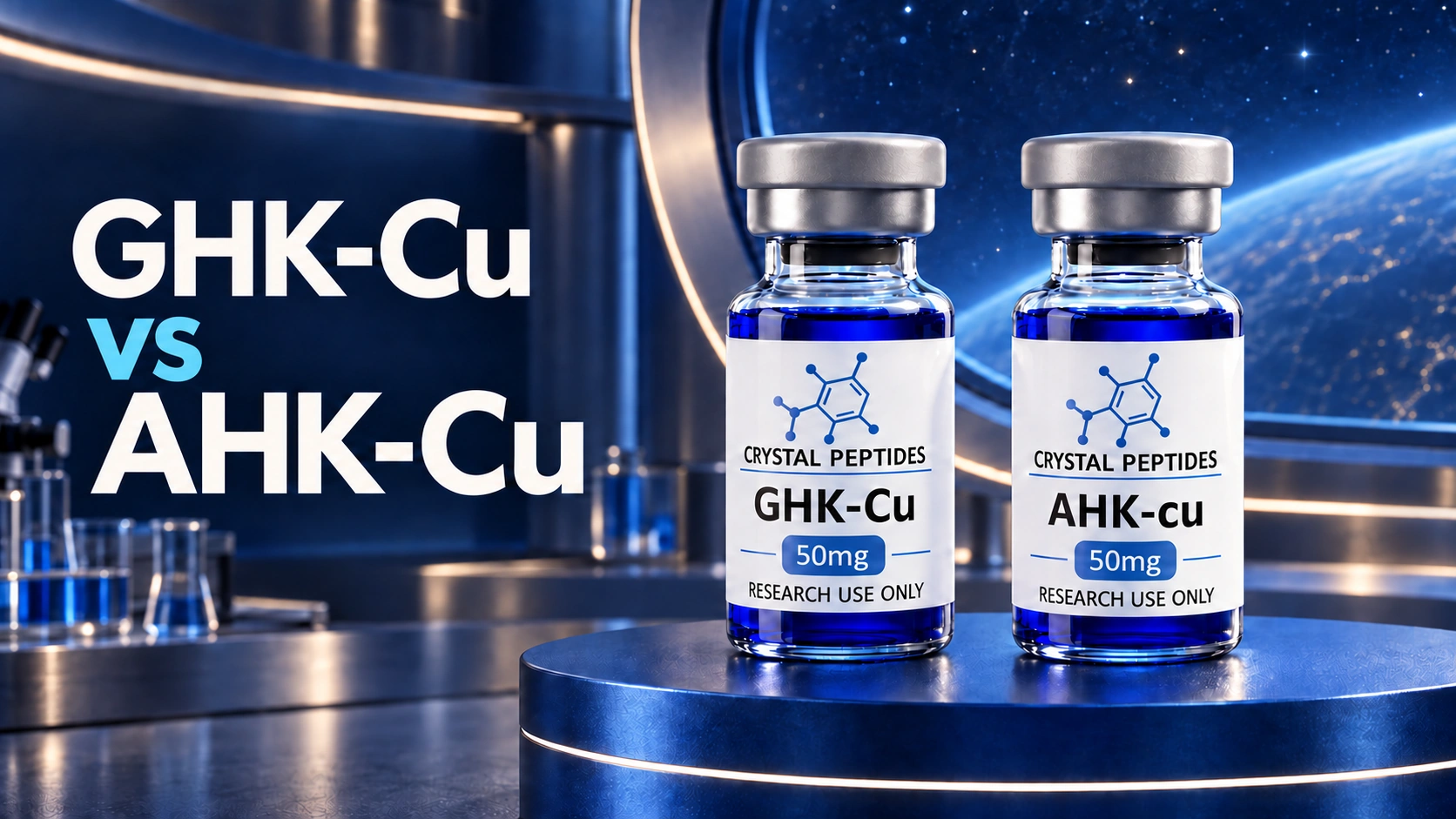 GHK-Cu a AHK-Cu: Čo sa zmení, keď sa zmení jedna aminokyselina?
