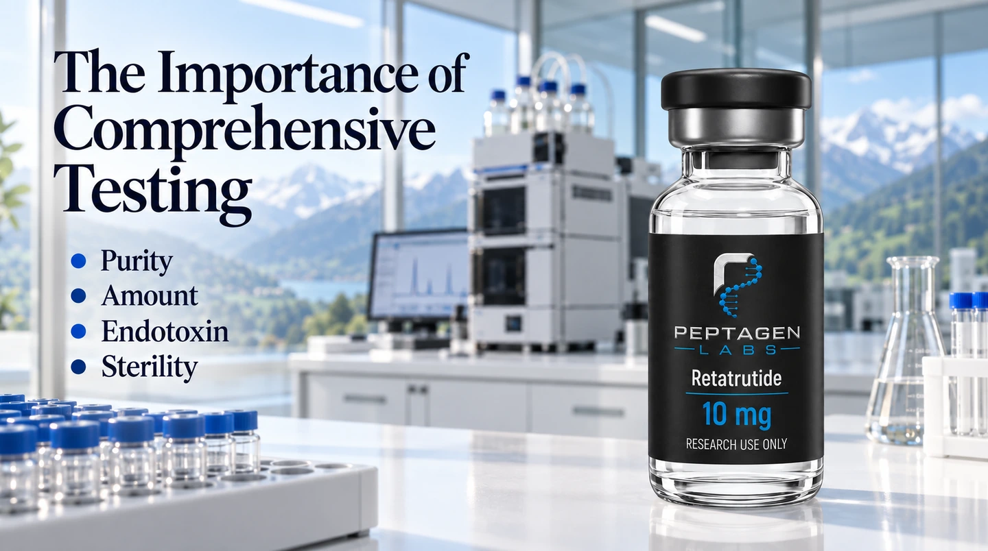 Laboratórne analytické zariadenie používané na testovanie peptidov